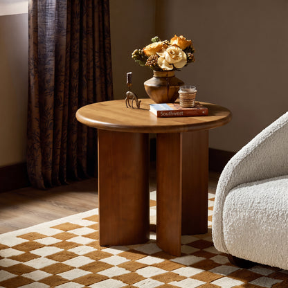 Calder Sculptural Walnut Side Table