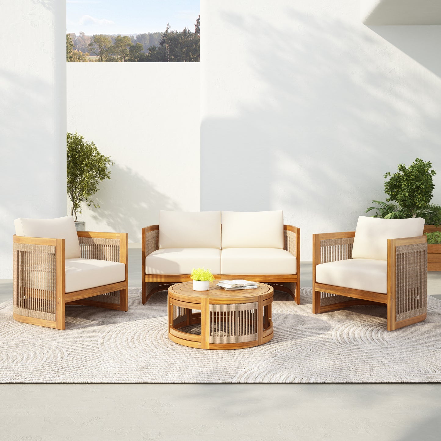 Caldera Acacia Outdoor Conversation Set
