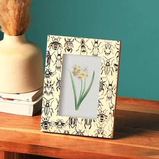 Maribel Bone Inlay Photo Frame – 4" x 6"