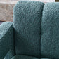 31.10" Wide Boucle Accent Chair, Green