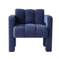 La Mer Boucle Upholstered Accent Chair, Navy
