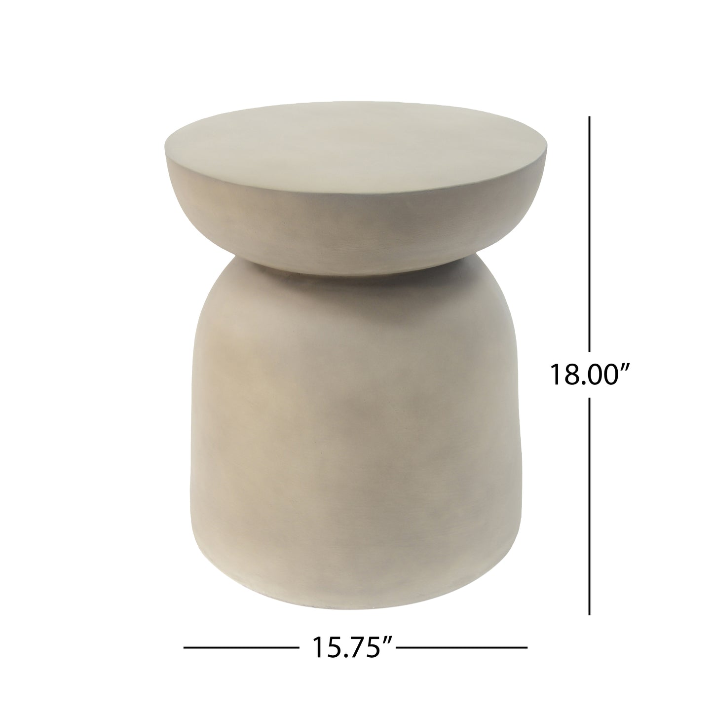 Marek Sculptural Drum Side Table