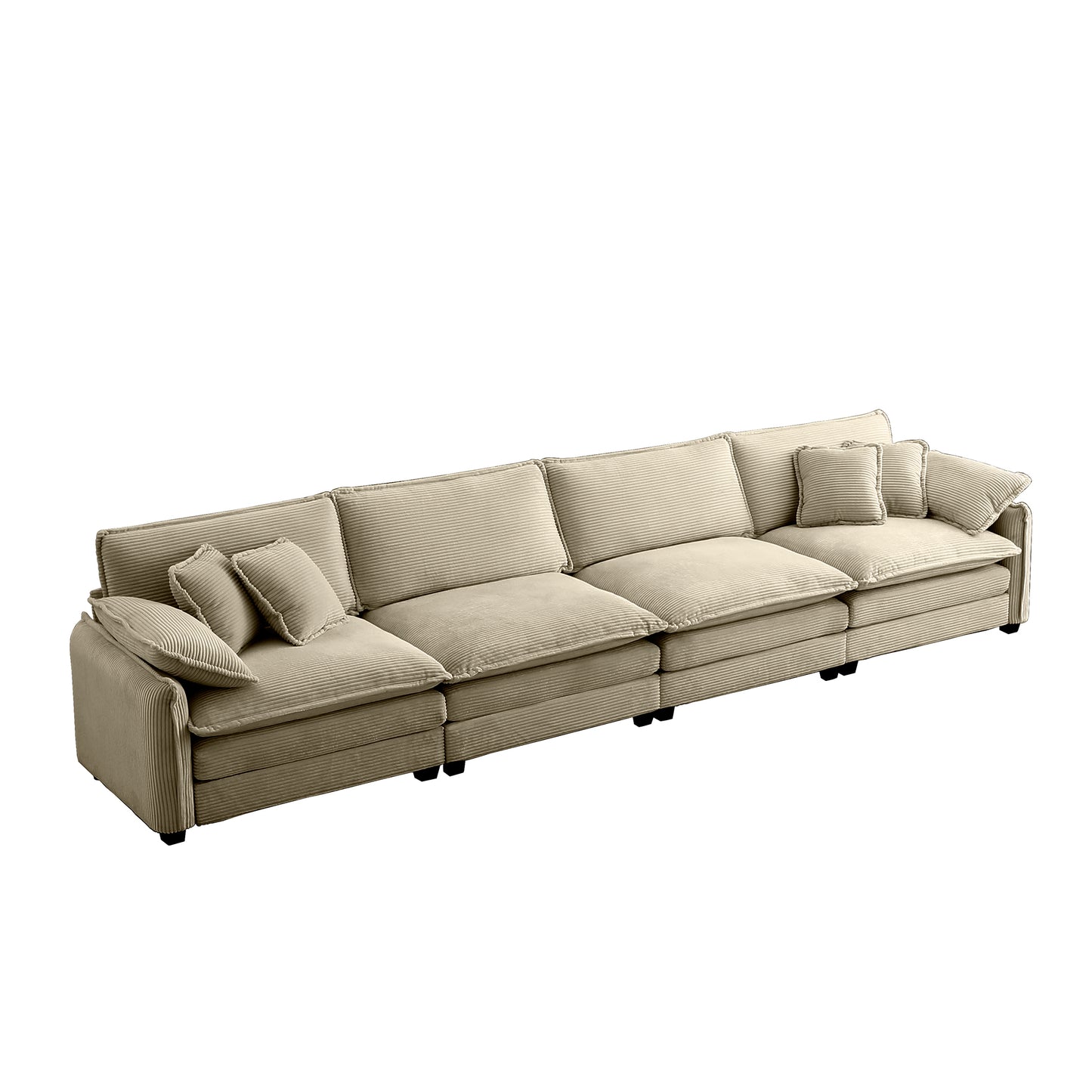 Berk Corduroy Sofa, Tan