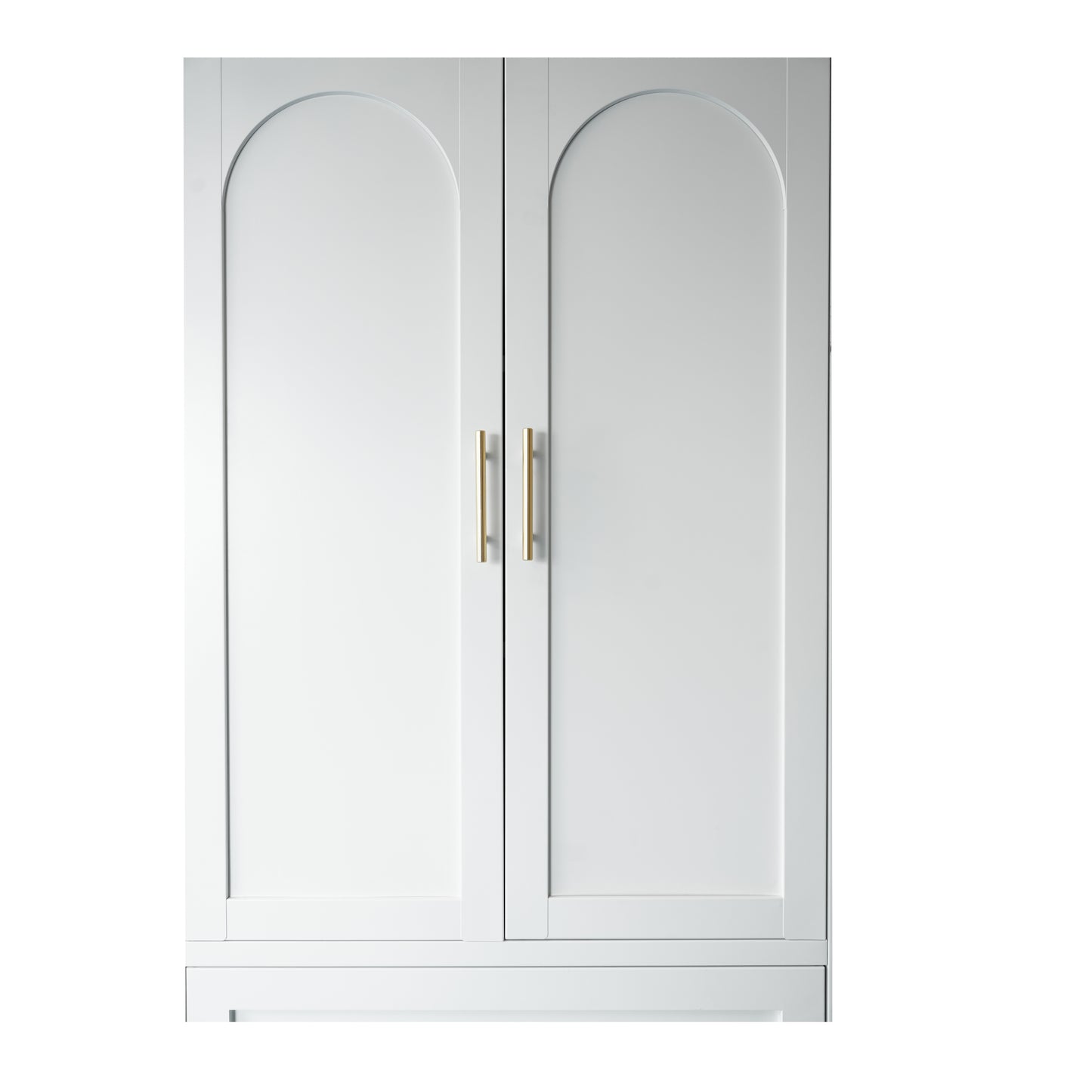 Harper Tall Storage Wardrobe with Drawers, White