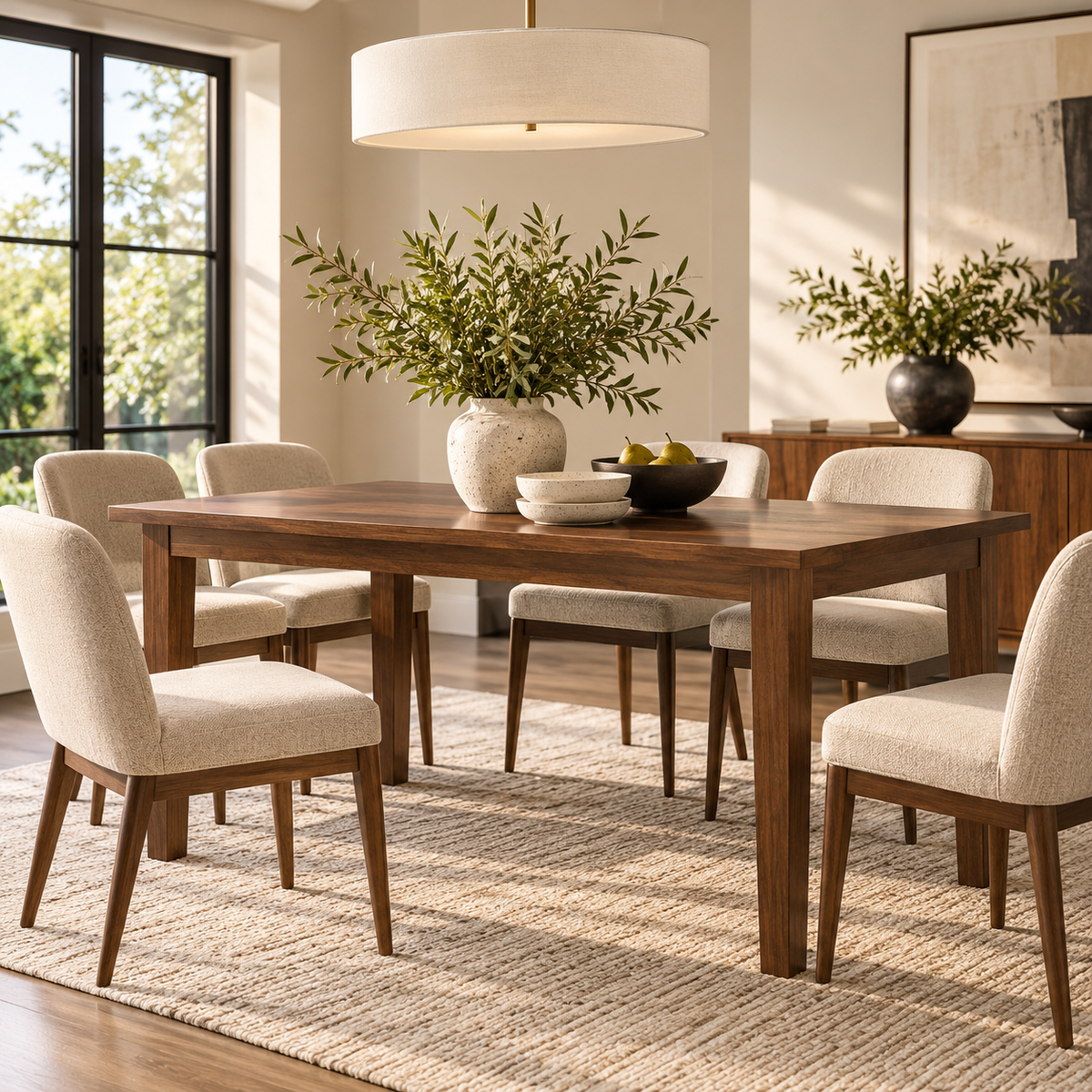 Eastwood Rectangular Walnut Wood Dining Table