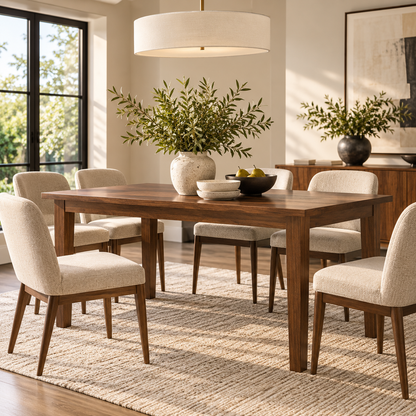 Eastwood Rectangular Walnut Wood Dining Table