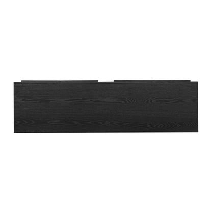 Renzo Sculpted Black Sideboard