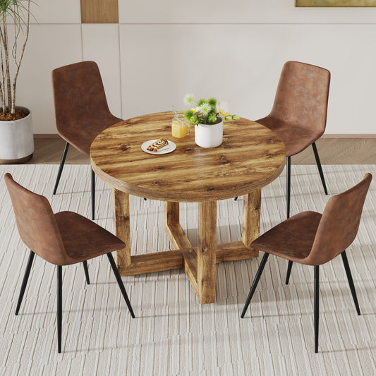 Bolo 5-Piece Round Dining Table Set