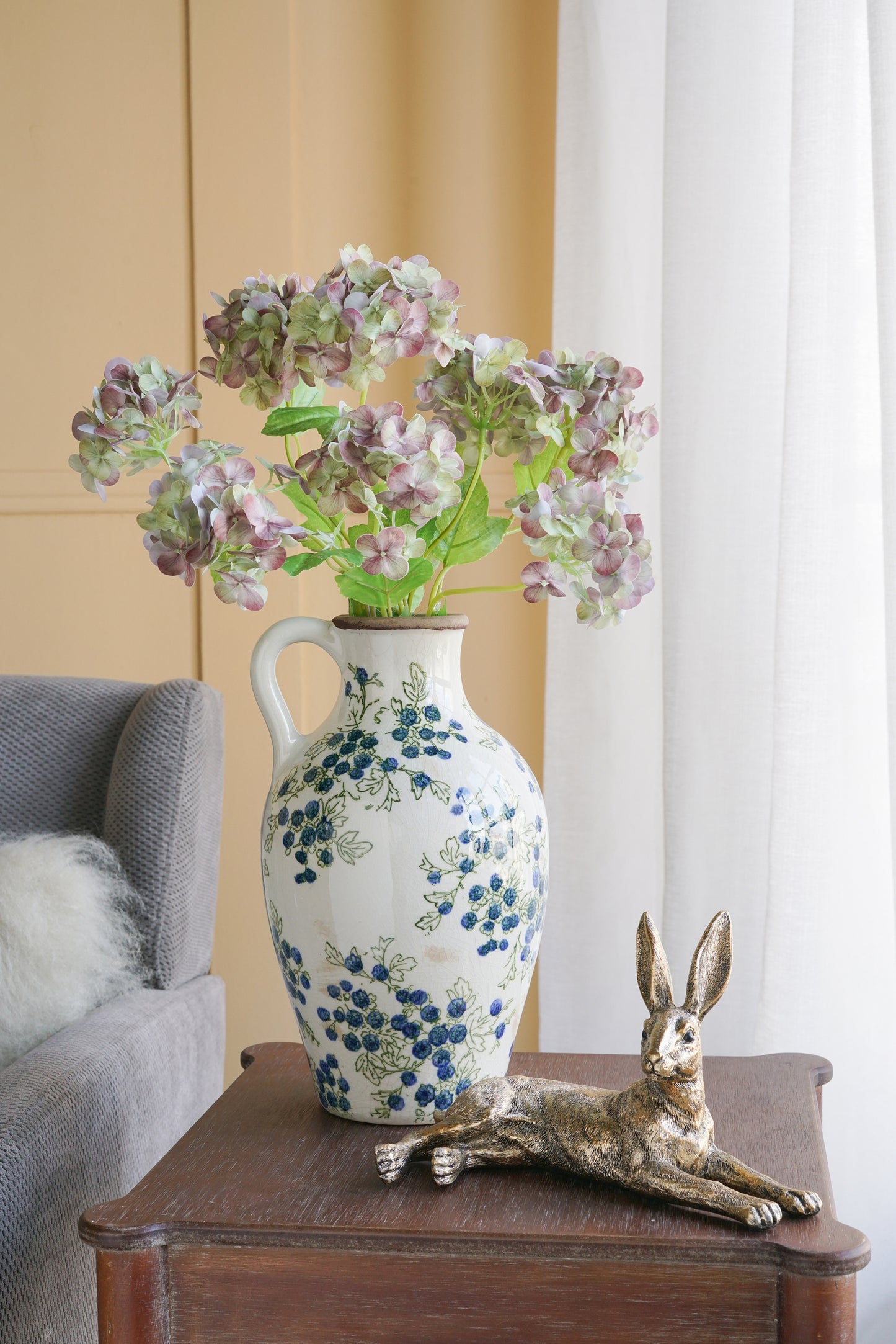 Blueberry Grove Pitcher Vase
