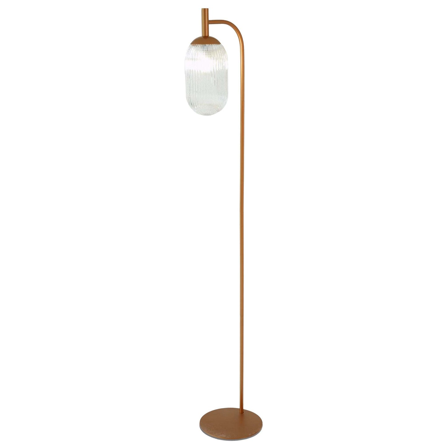Vela Glass Globe Floor Lamp