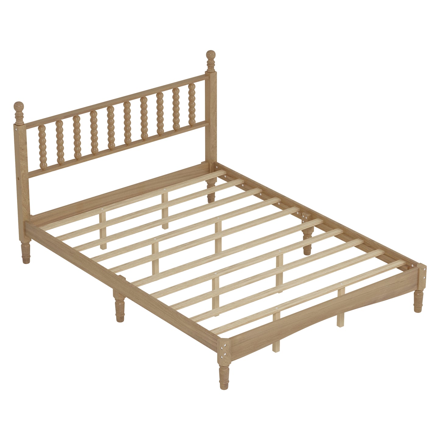 Briar Turned-Spindle Platform Queen Bed, Natural