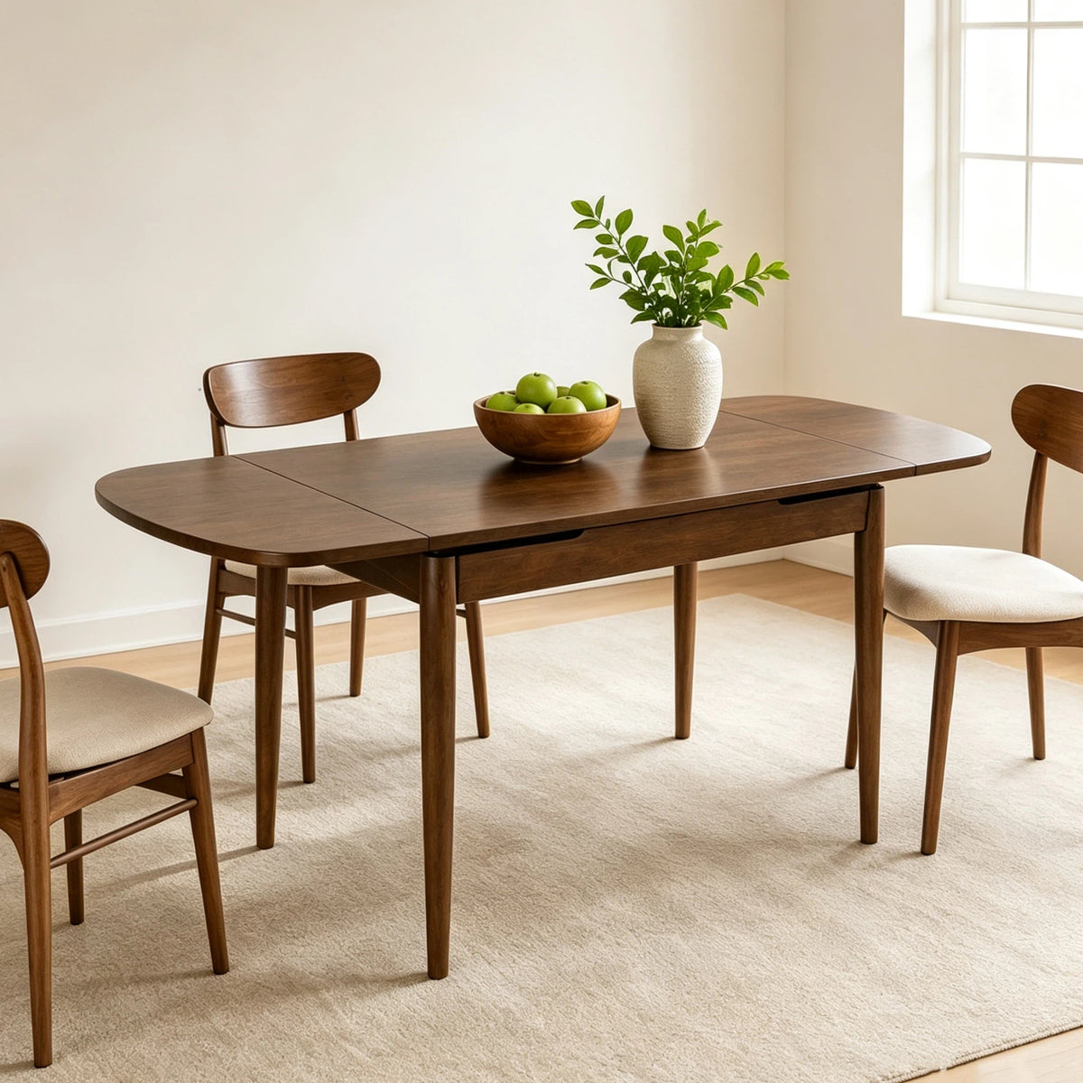 Maren Extendable Walnut Dining Table