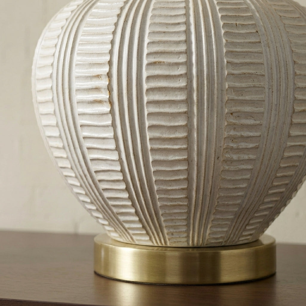 Elara Textured Ceramic Table Lamp