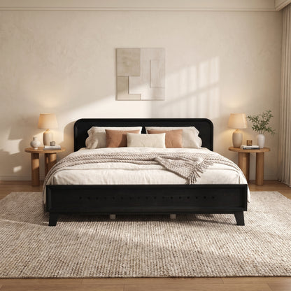 Ellis Black Panel Queen Bed