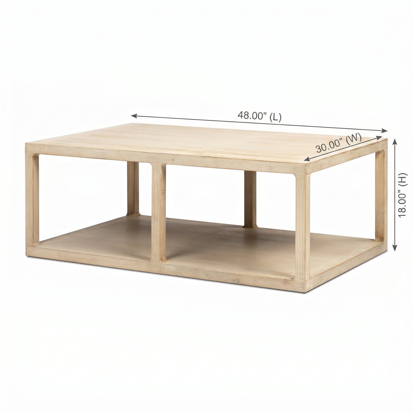 Ellis Open Frame Reclaimed Wood Coffee Table