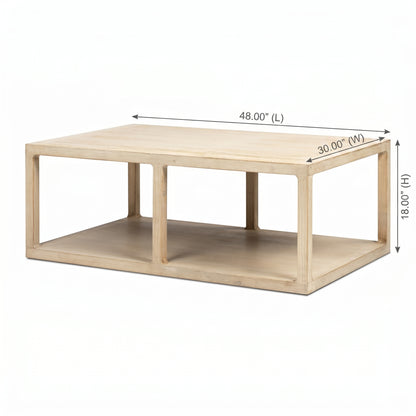 Ellis Open Frame Reclaimed Wood Coffee Table