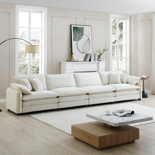 Berk Corduroy Sofa , Beige