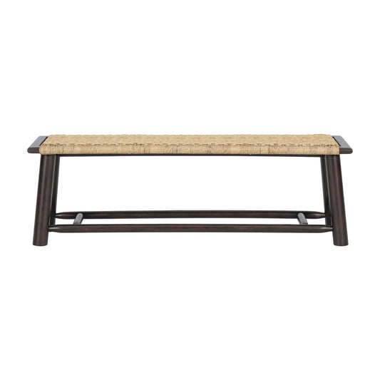 Sierra Solid Wood & Rattan Bench