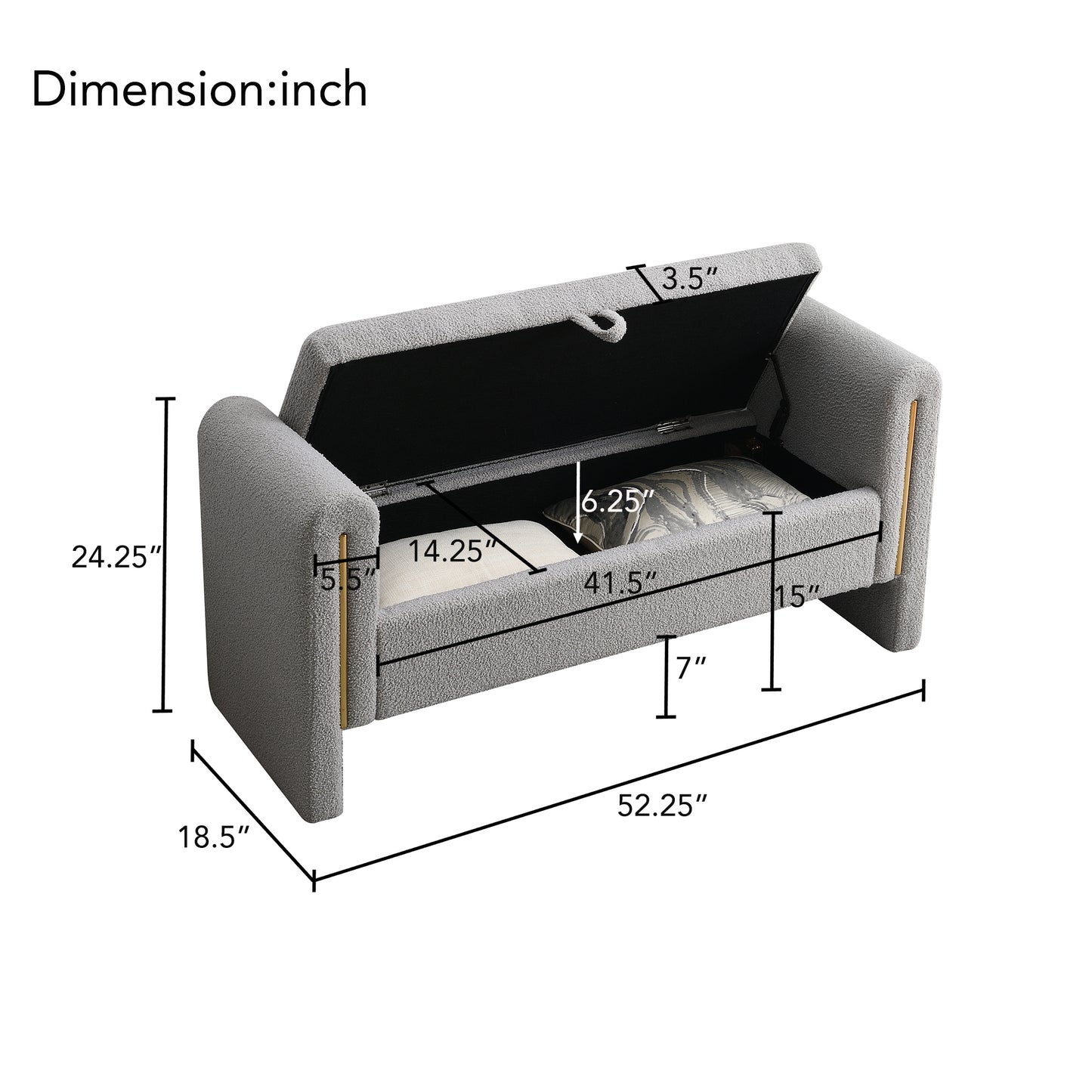 Teddy Bench, Grey