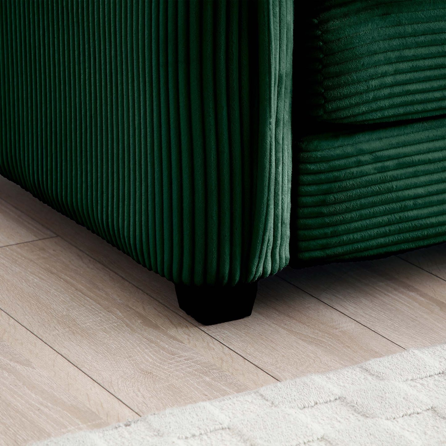 Berk Corduroy Sofa, Green