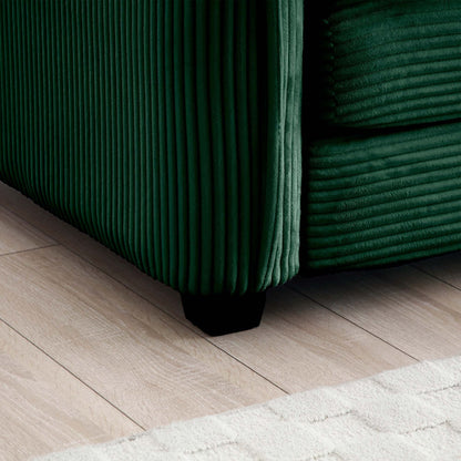 Berk Corduroy Sofa, Green