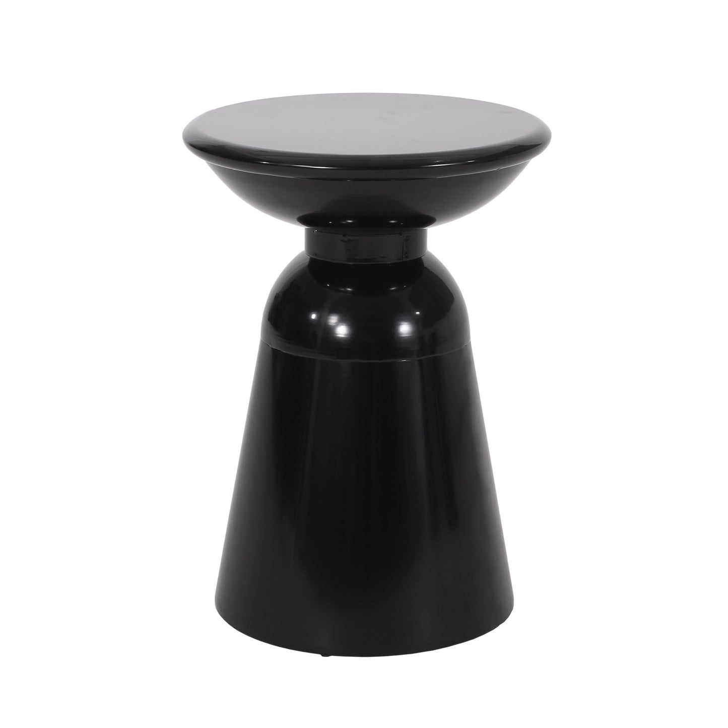 Serenita Black Pedestal Outdoor Side Table