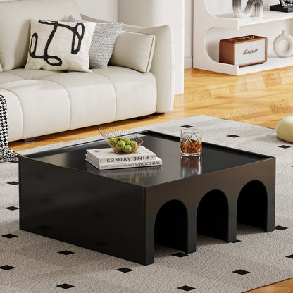 Noir 4-Tier Modular Bookcase & Coffee Table