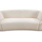 Half Moon Curved Sofa, White