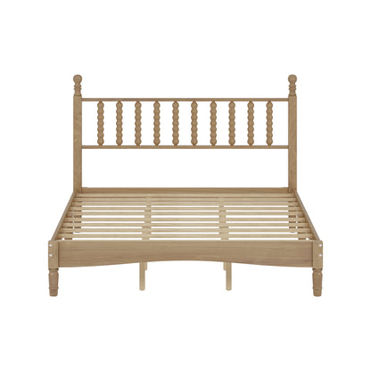 Briar Turned-Spindle Platform Queen Bed, Natural