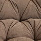 Oversized Papasan Swivel Accent Chair, Brown