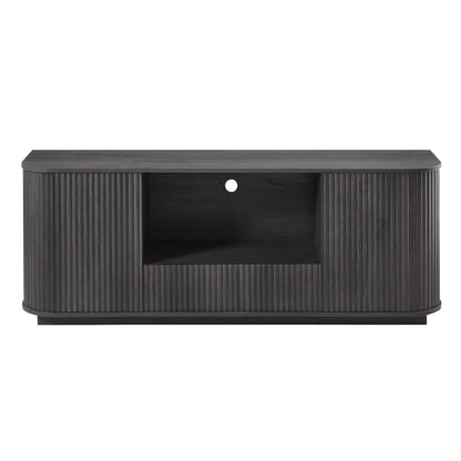 Jensen Fluted Black Media Console