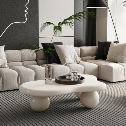 Sculptural Cloud Coffee Table, White