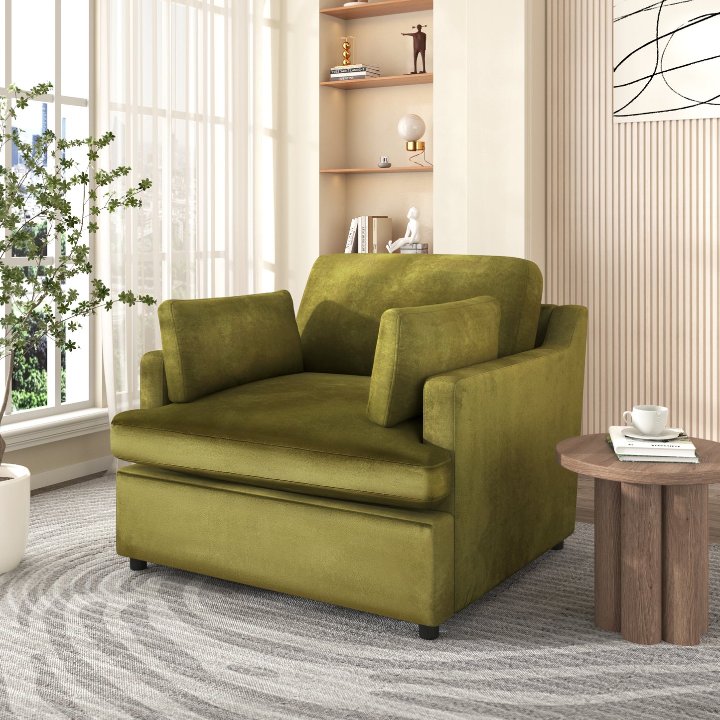 Mirod Oversized Accent Chair, Green