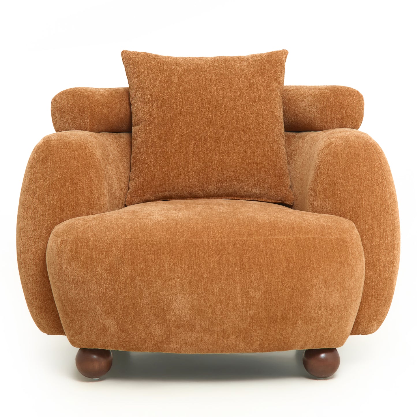 Lunara Bouclé Accent Chair, Tuscan