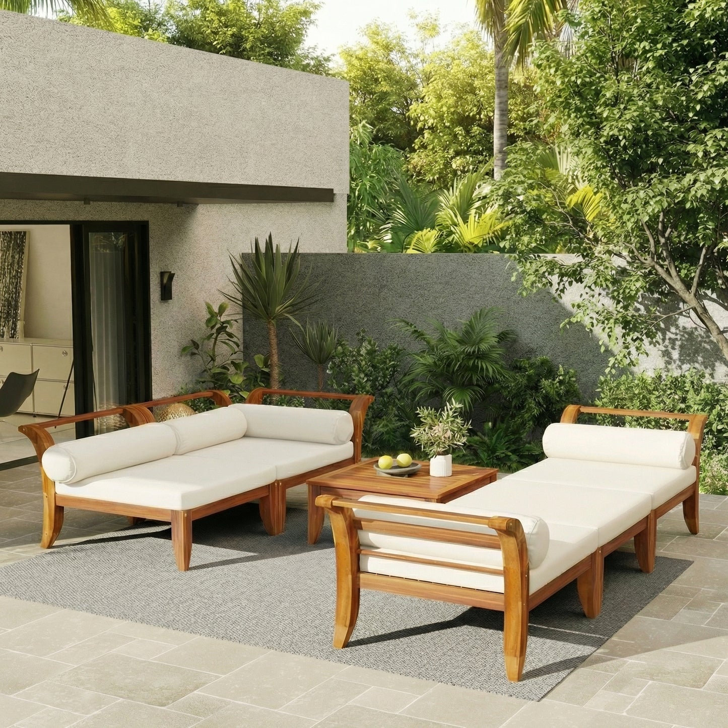 Haven Acacia Outdoor Modular Sectional Set