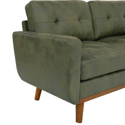Hayes Tufted Olive Green Sofa