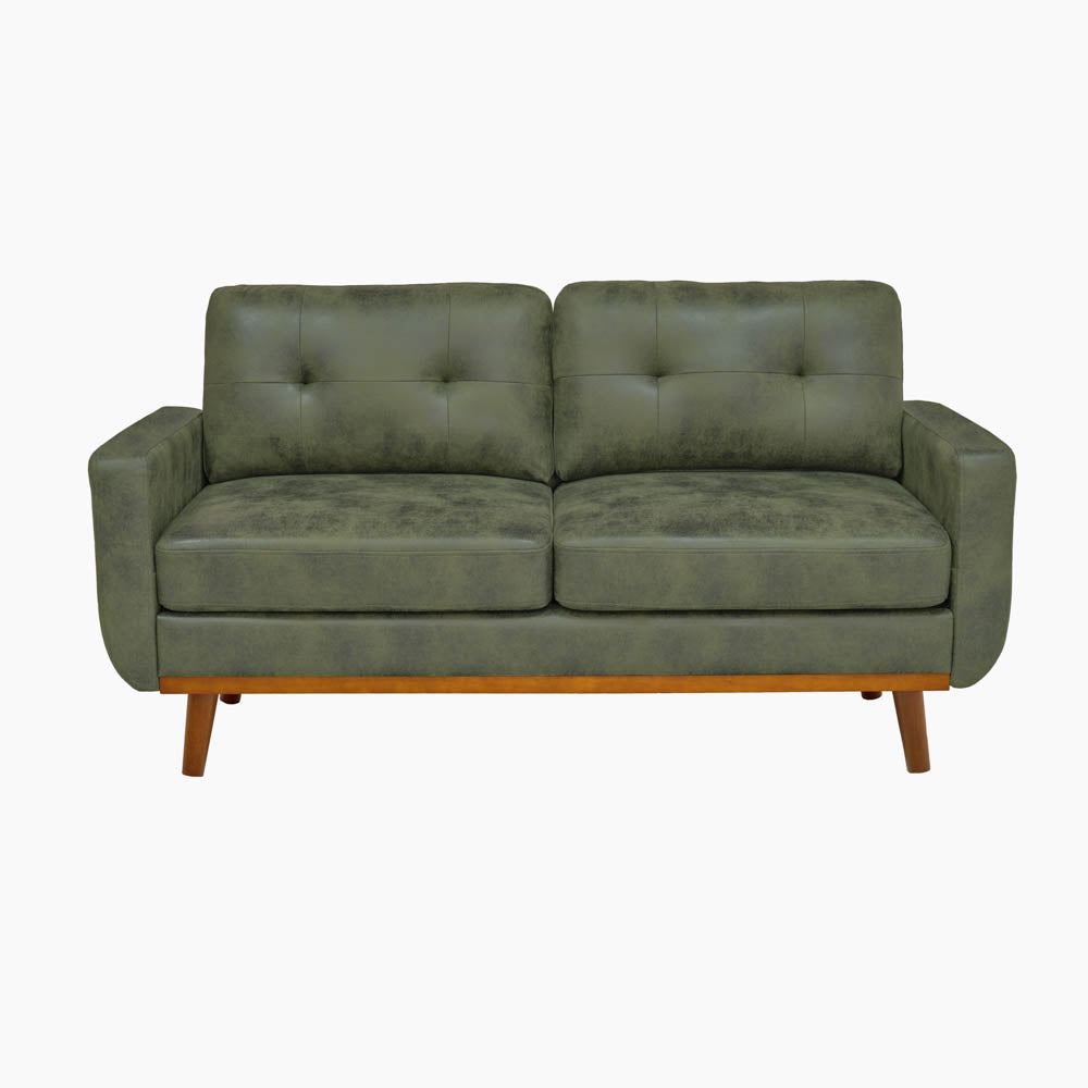 Hayes Tufted Olive Green Sofa