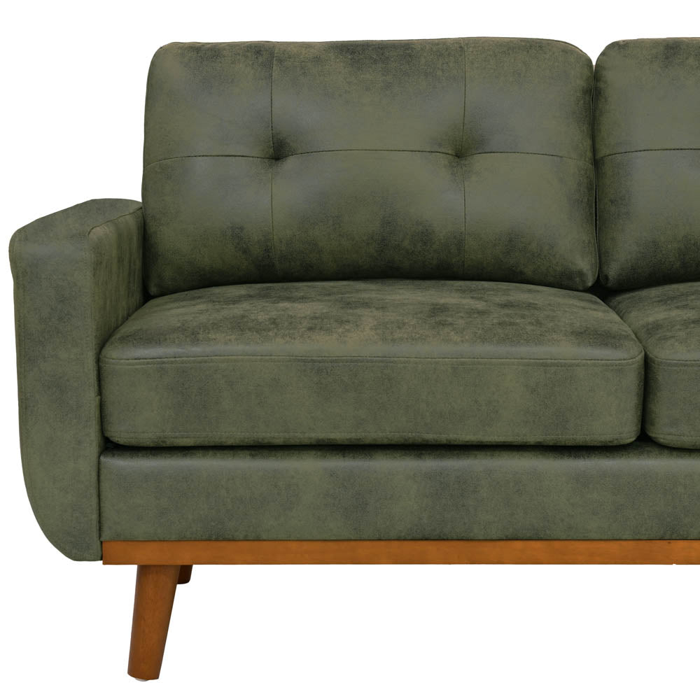 Hayes Tufted Olive Green Sofa
