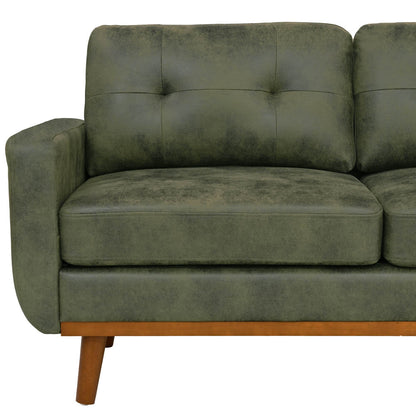 Hayes Tufted Olive Green Sofa