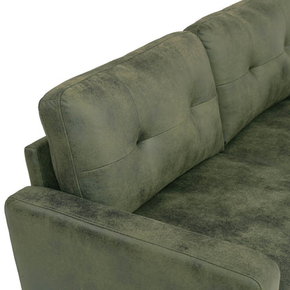 Hayes Tufted Olive Green Sofa