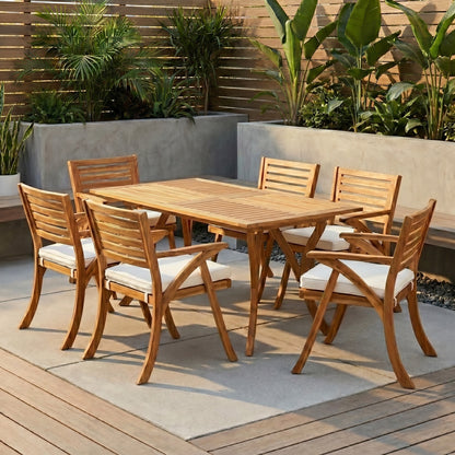 Hermosa 7-Piece Wood Dining Set
