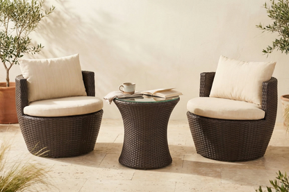 Kona Woven Outdoor Chat 3-Piece Set
