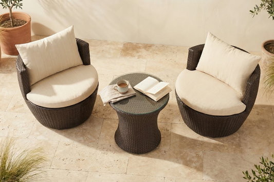 Kona Woven Outdoor Chat 3-Piece Set