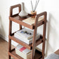 Ladder 3-Tier Oak Wood Bookcase