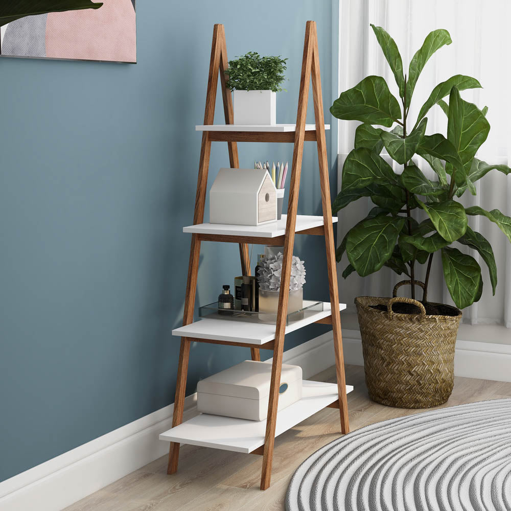 Ladder Bamboo Shelf