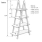Ladder Bamboo Shelf