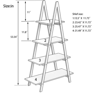 Ladder Bamboo Shelf