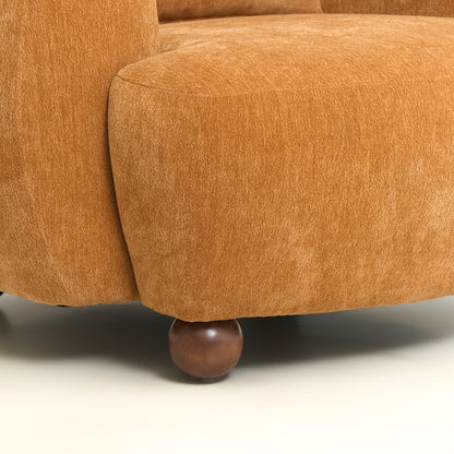 Lunara Bouclé Accent Chair, Tuscan