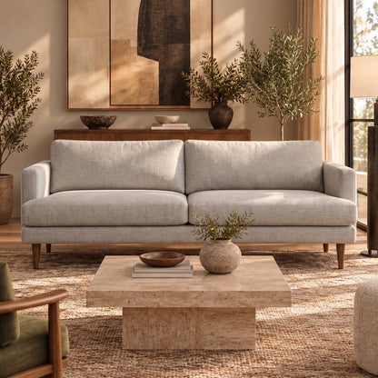 Livingston Upholstered 2-Seater Sofa, Mist Grey
