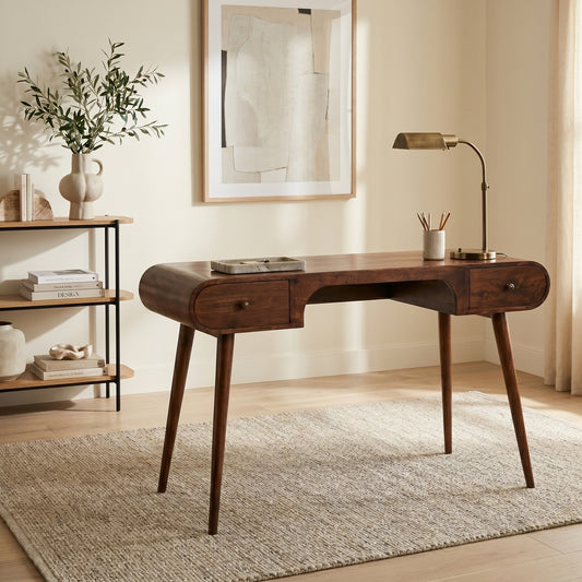 London Arch Mango Wood Writing Desk